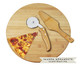Jogo para Servir Pizza em Inox E Bambu Napoli, white,multicolor | WestwingNow