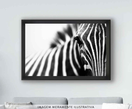 Quadro com Vidro Zebra | WestwingNow