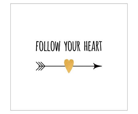 Placa follow your heart
