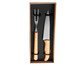 Jogo de Garfo E Faca em Inox E Bambu Liz, multicolor | WestwingNow