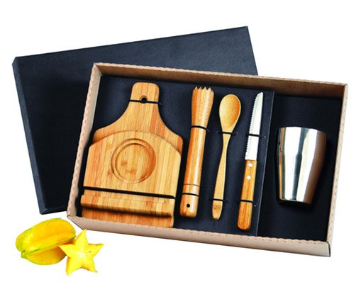 Jogo para Caipirinha em Bambu Donna, multicolor | WestwingNow