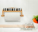 Jogo de Porta-Condimentos em Inox E Bambu E Suporte para Papel Franchesco, white,multicolor | WestwingNow