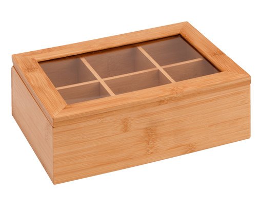 Caixa para Chás em Bambu Shelia, multicolor | WestwingNow