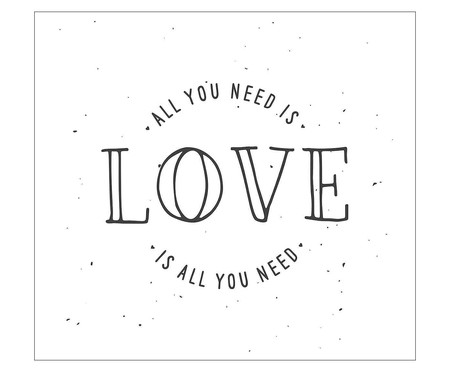 Placa all you need is love | WestwingNow