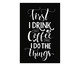 Placa first i drink the coffee, Madeira Natural | WestwingNow