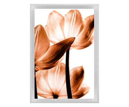 Quadro com Vidro Flor Sépia | WestwingNow
