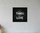 Placa do small things with great love, Madeira Natural | WestwingNow