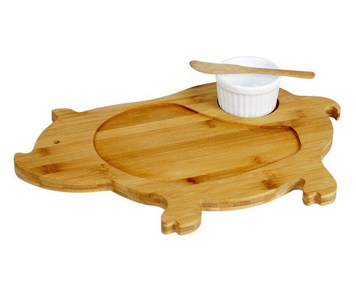 Jogo para Petisco Porco, white,multicolor | WestwingNow