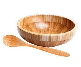 Jogo de Tigela E Pegador em Bambu Beverari