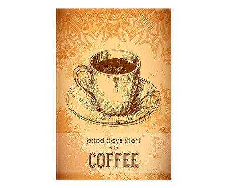 Placa good days starts with coffee