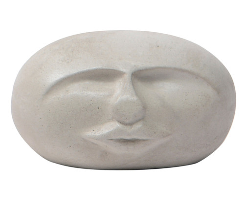 Escultura Cimento Face Brian - Cinza, Cimento | WestwingNow