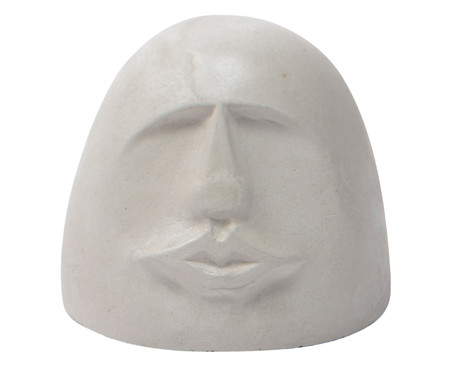 Escultura Cimento Face Caty - Cinza | WestwingNow