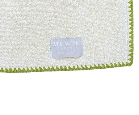 Jogo de Toalhas Bordado Air Cotton - Verde | WestwingNow