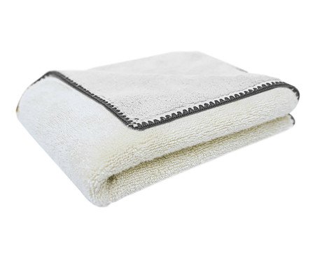Jogo de Toalhas Bordado Air Cotton - Preto | WestwingNow