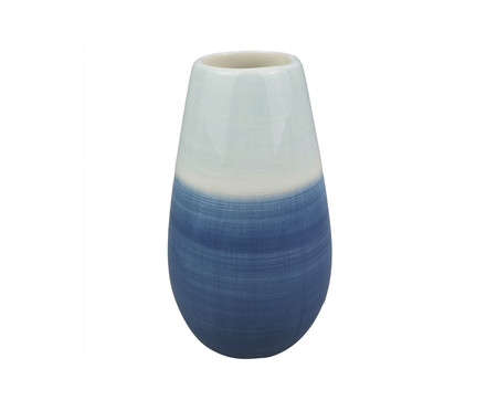 Vaso Belly Azul e Branco