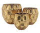 Jogo de Vasos de Piso Maike -Dourado, Dourado | WestwingNow