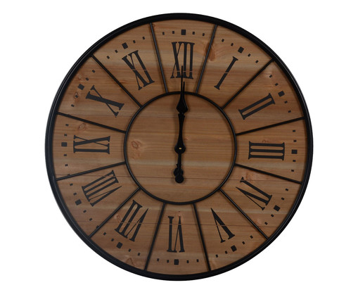 Relógio de Parede Marrom Preto, Marrom | WestwingNow