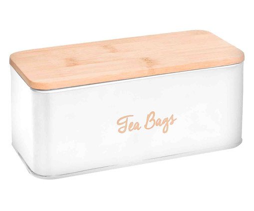 Porta-Chá Flin Branco, Branco | WestwingNow