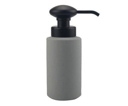 Dispenser para Sabonete em Porcelana Líquido Fengel Cinza e Preto, Cinza | WestwingNow