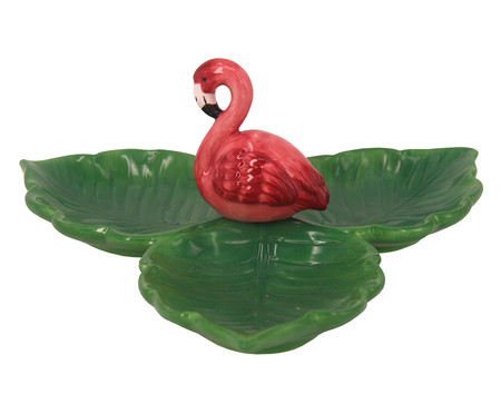 Petisqueira Flamingo com Folhas