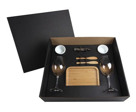 Jogo para Petisco em Bambu Vinho | Westwing