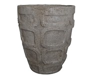 Vaso de Piso em Cimento Geométrico - Cinza | WestwingNow