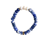 Pulseira Sodalita Azul Gold | WestwingNow