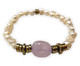 Pulseira Luz Quartzo Rosa, Rosa | WestwingNow