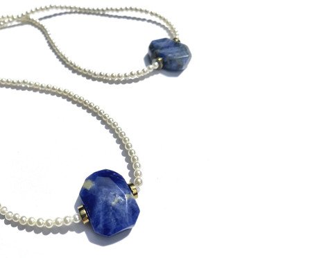 Escapulário Lápis Lazuli Gold - 65cm | Westwing