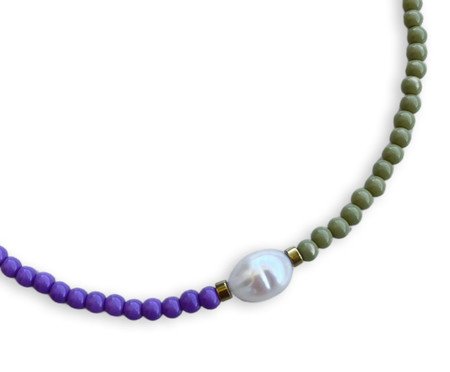 Colar Cali Lilac Green Gold - 45cm | Westwing