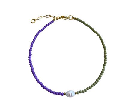 Colar Cali Lilac Green Gold - 45cm | Westwing