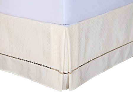 Saia Box Requinte Piquet Ponto Palito Palha | Westwing