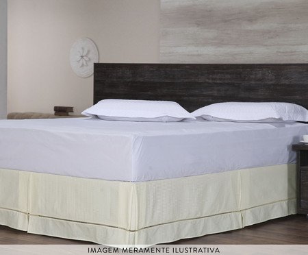 Saia Box Requinte Piquet Ponto Palito Palha | Westwing