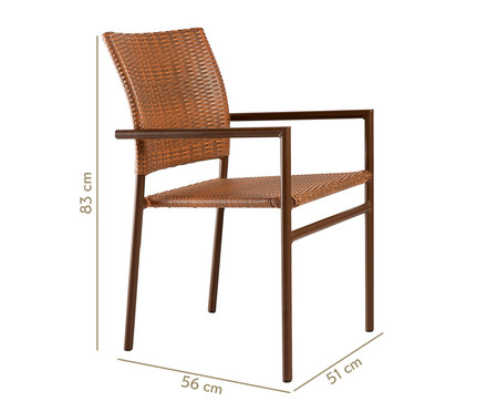 Cadeira de Fibra Sintética Molokai - Natural | WestwingNow