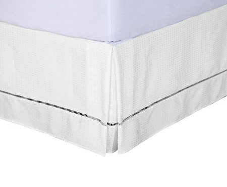 Saia Box Requinte Piquet Ponto Palito Branco | Westwing