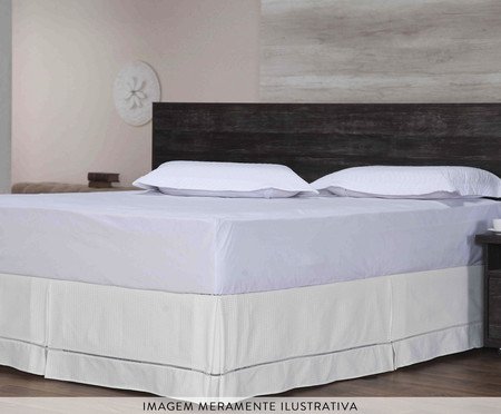 Saia Box Requinte Piquet Ponto Palito Branco | Westwing