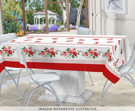 Toalha de Mesa Malta Cravina Vermelho | WestwingNow