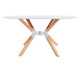 Mesa de Jantar Oval Lines Laca Offwhite, Off White | WestwingNow