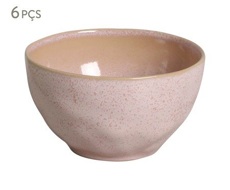 Jogo de Bowls Orgânico Litchi Rosa | Westwing