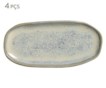 Jogo de Travessas Rasa Mini Orgânico Green Granite | Westwing