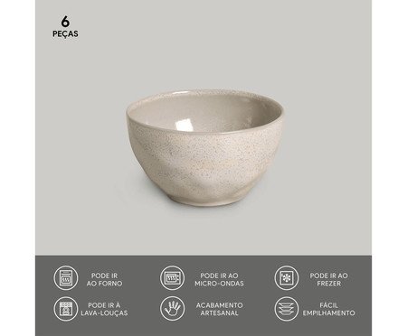 Jogo de Bowls Orgânico Latte Cru | Westwing