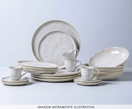 Jogo de Xícaras para Café Bio Latte Cru | Westwing