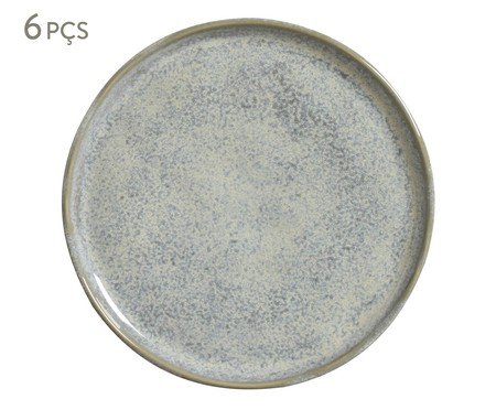 Jogo de Pratos para Sobremesa Bio Green Granite | Westwing