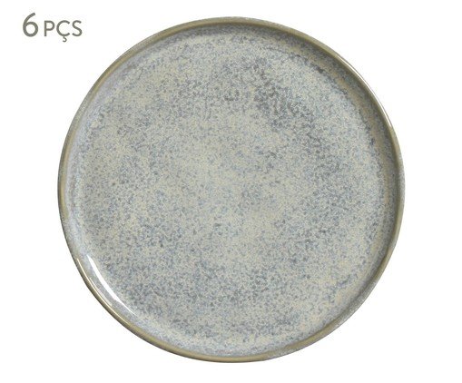 Jogo de Pratos para Sobremesa Bio Green Granite, Azul | WestwingNow