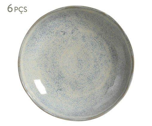 Jogo de Pratos Fundo Bio Green Granite, Azul | WestwingNow