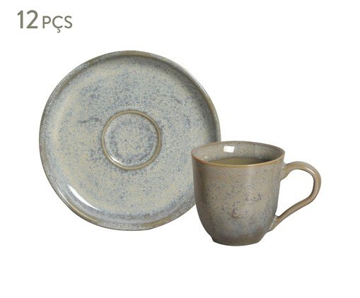 Jogo de Xícaras para Café Bio Green Granite, Azul | WestwingNow