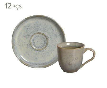 Jogo de Xícaras para Café Bio Green Granite | Westwing