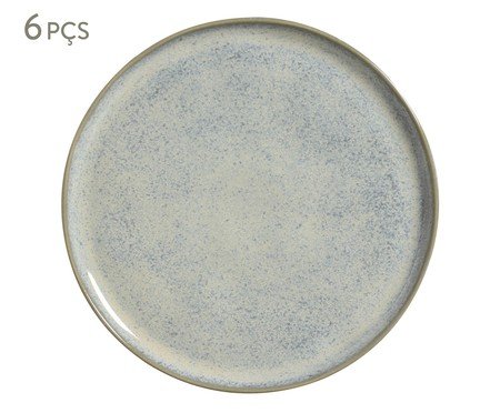 Jogo de Pratos Raso Bio Green Granite | Westwing