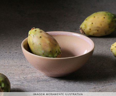 Jogo de Pratos para Sobremesa Oval Orgânico Litchi Rosa | Westwing