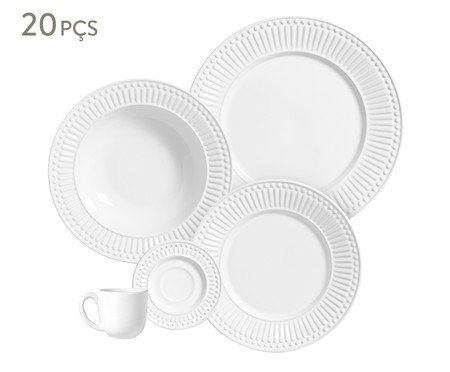 Jogo de Jantar Roma Branco